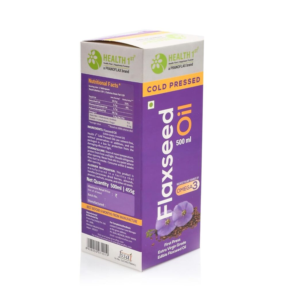 Cold Pressed Flaxseed Oil